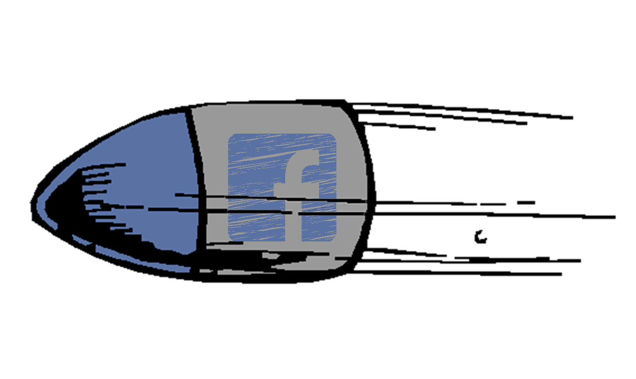 a bullet with Facebook icon SMMA work